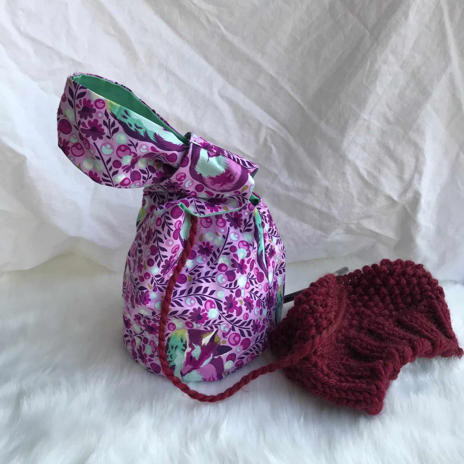 Crochet project bag online